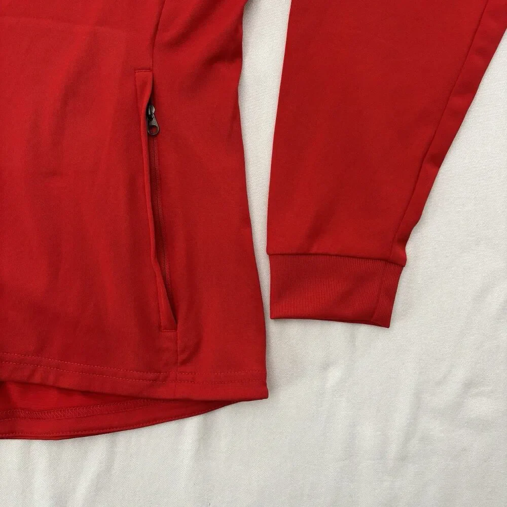 Nike Dri-Fit BUSA Red Full Zip Track Jacket Women’s Large Soccer Athletic Sporty